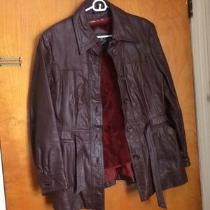 Leather ladies jacket